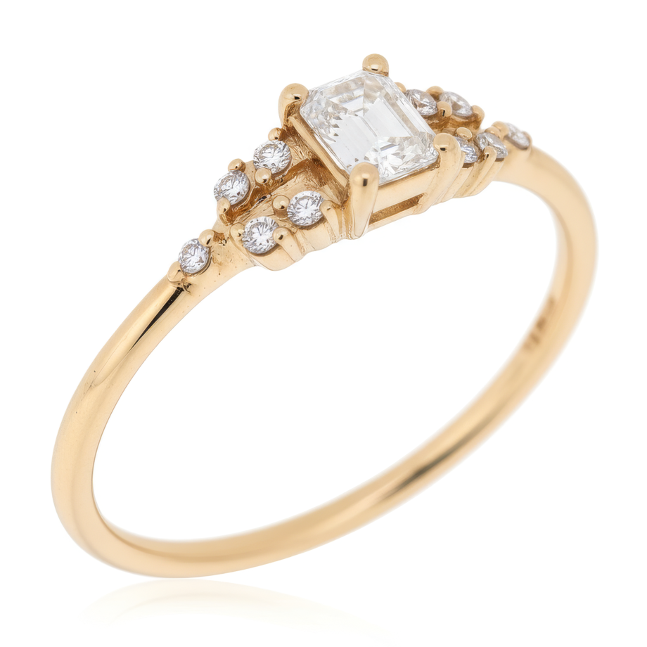 Solitaire Engagement Ring 18K Rose Gold Solitaire Engagement Ring 18K Rose Gold