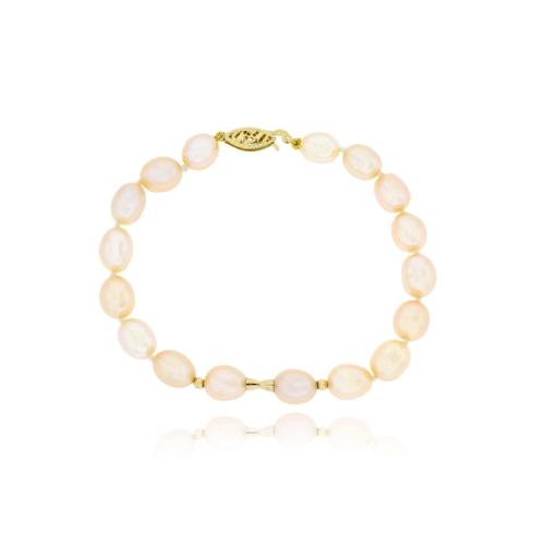 Bracelet with Pink Fresh Water Pearls